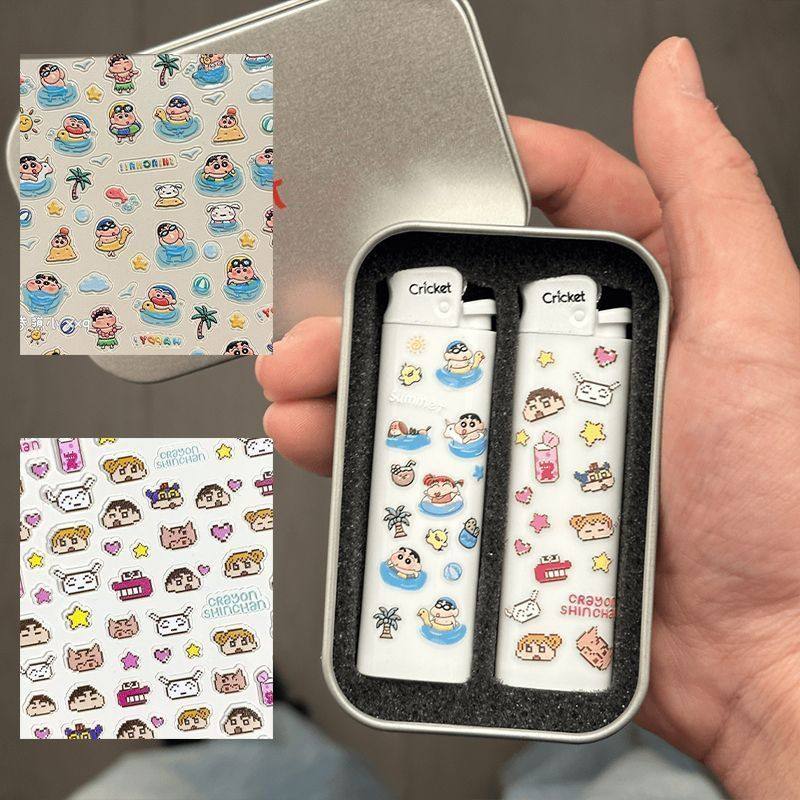 正品草蜢cricket砂轮打火机创意手工diy蜡笔小新高颜值耐用防爆,ZIPPO/瑞士军刀/眼镜,一次性打火机,淘宝优惠券,粉丝福利购,淘宝优惠卷