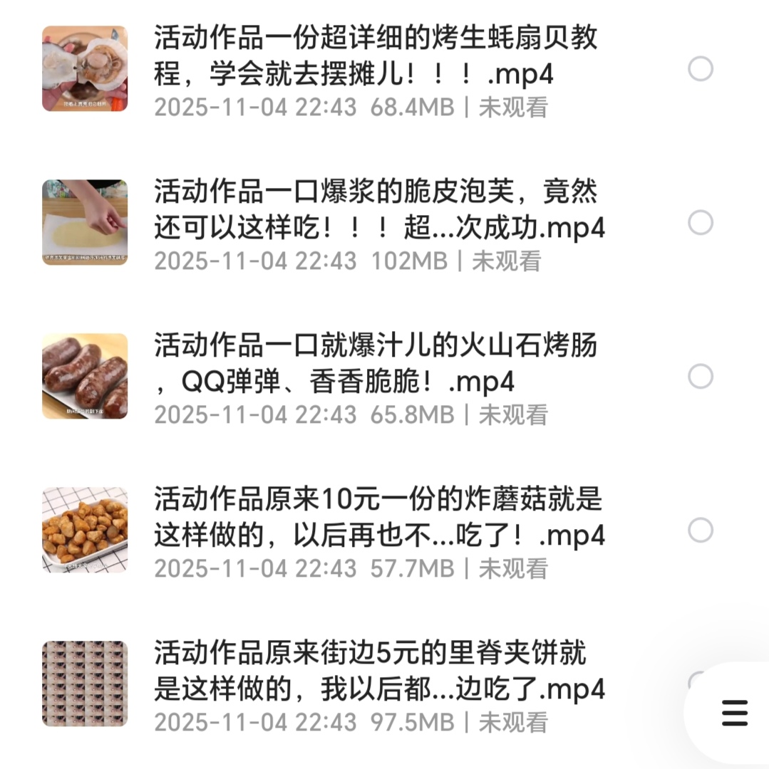 123种路边摊小吃面点烤鱼炸窜卤味大饼做菜配方全套教学视频教程