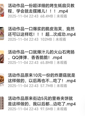 123种路边摊小吃面点烤鱼炸窜卤味大饼做菜配方全套教学视频教程