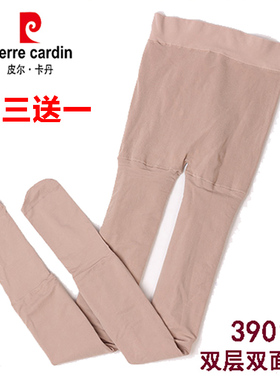 皮尔卡丹正品安全裤无缝双层春秋380D加厚高腰天鹅绒连裤袜39019