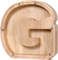 G Письмо Пигги Банк [Прозрачный видимый]