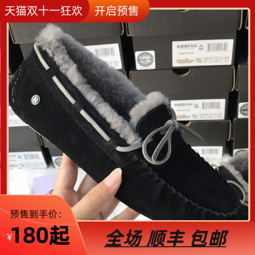 豆豆鞋男2021秋冬新款懒人黑色