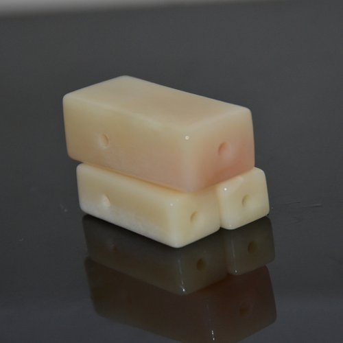 天然驼骨一字三通奶酪块DIY饰品配件手工制作材料原味创意配饰