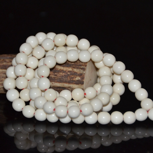 12毫米四个尺寸 天然鹿角手工打磨正圆108颗长串直径6