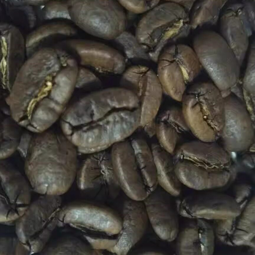新鲜烘焙黄金曼特宁咖啡豆可磨粉227克松木焦糖奶油推荐包邮包装