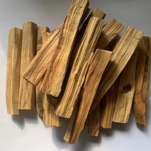 秘鲁圣木条烟熏老料原木木条净化空气高油有火香薰杉木条