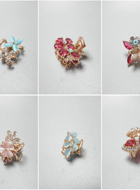 抓夹韩国气质优雅水钻小号网红时尚锆石猫眼石精致爪子发饰392004