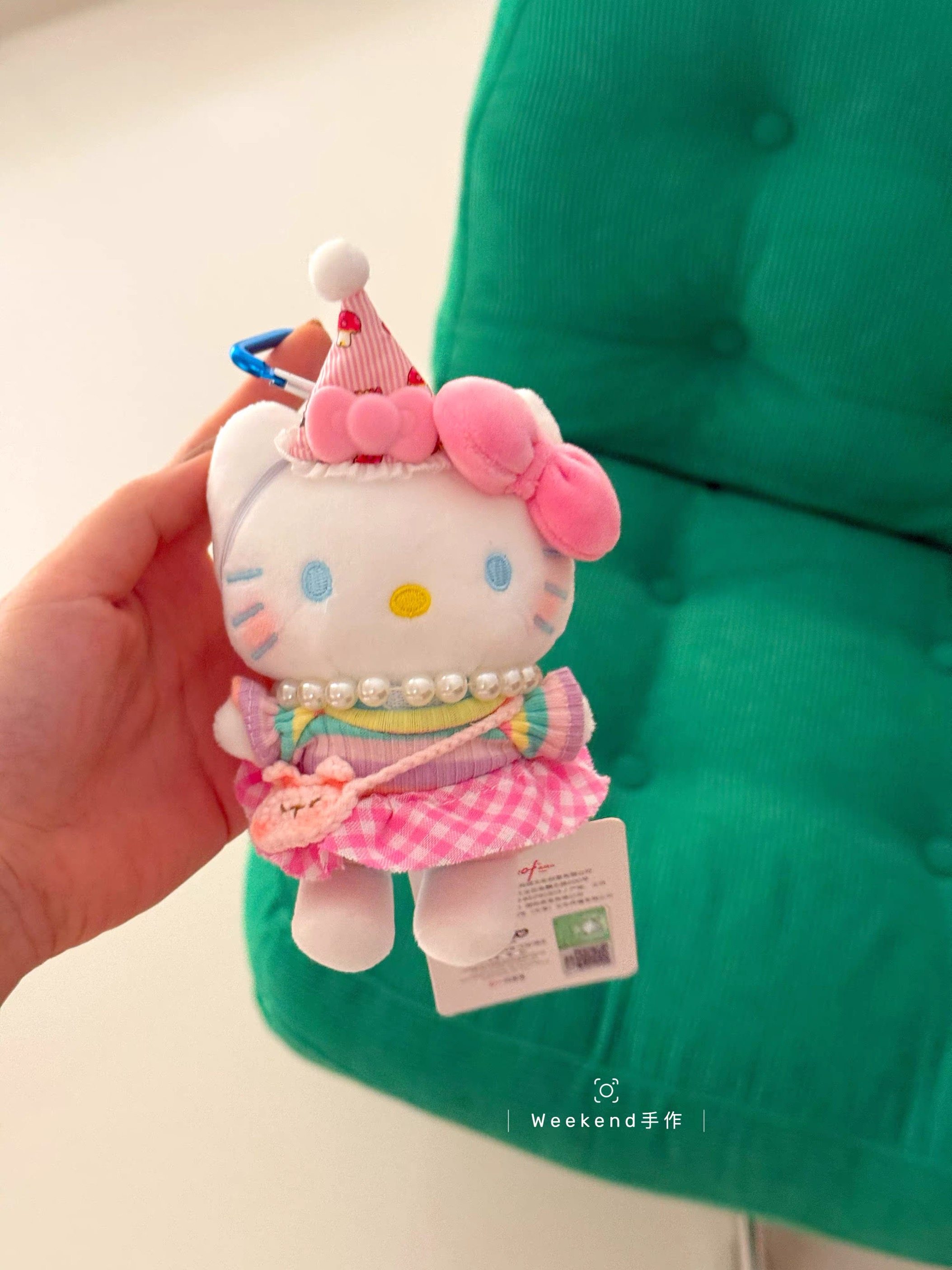 正版三丽鸥hellokitty包包挂件高级感毛绒玩偶小众可爱汽车钥匙扣