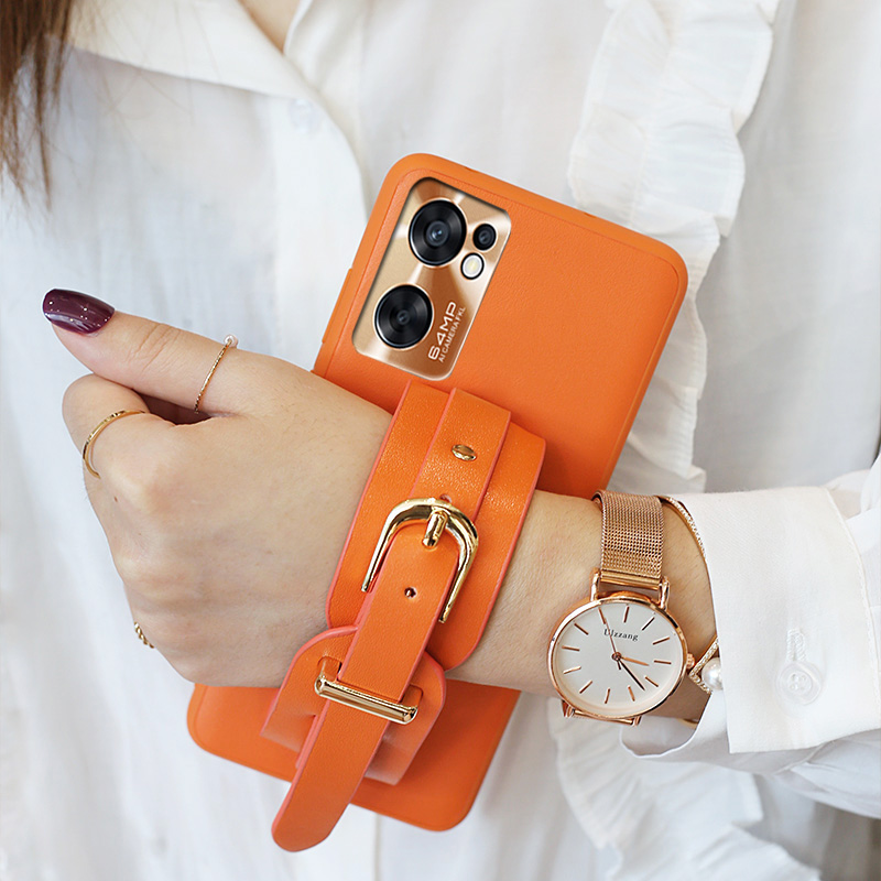 适用findx5pro手机壳腕带高档