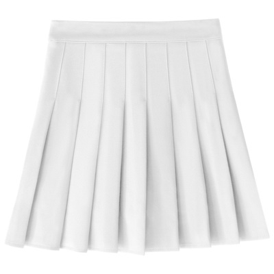 白色百褶裙女秋冬高腰短裙显瘦灰色a字春夏百搭西装料半身裙裙子