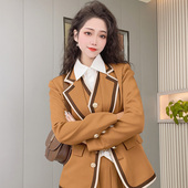 2023早春新款 三件套 马甲叠穿高级感冬装 英伦学院风套装 高级感西装