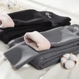 Бархатные демисезонные леггинсы, утепленные штаны, в обтяжку, по фигуре, высокая талия