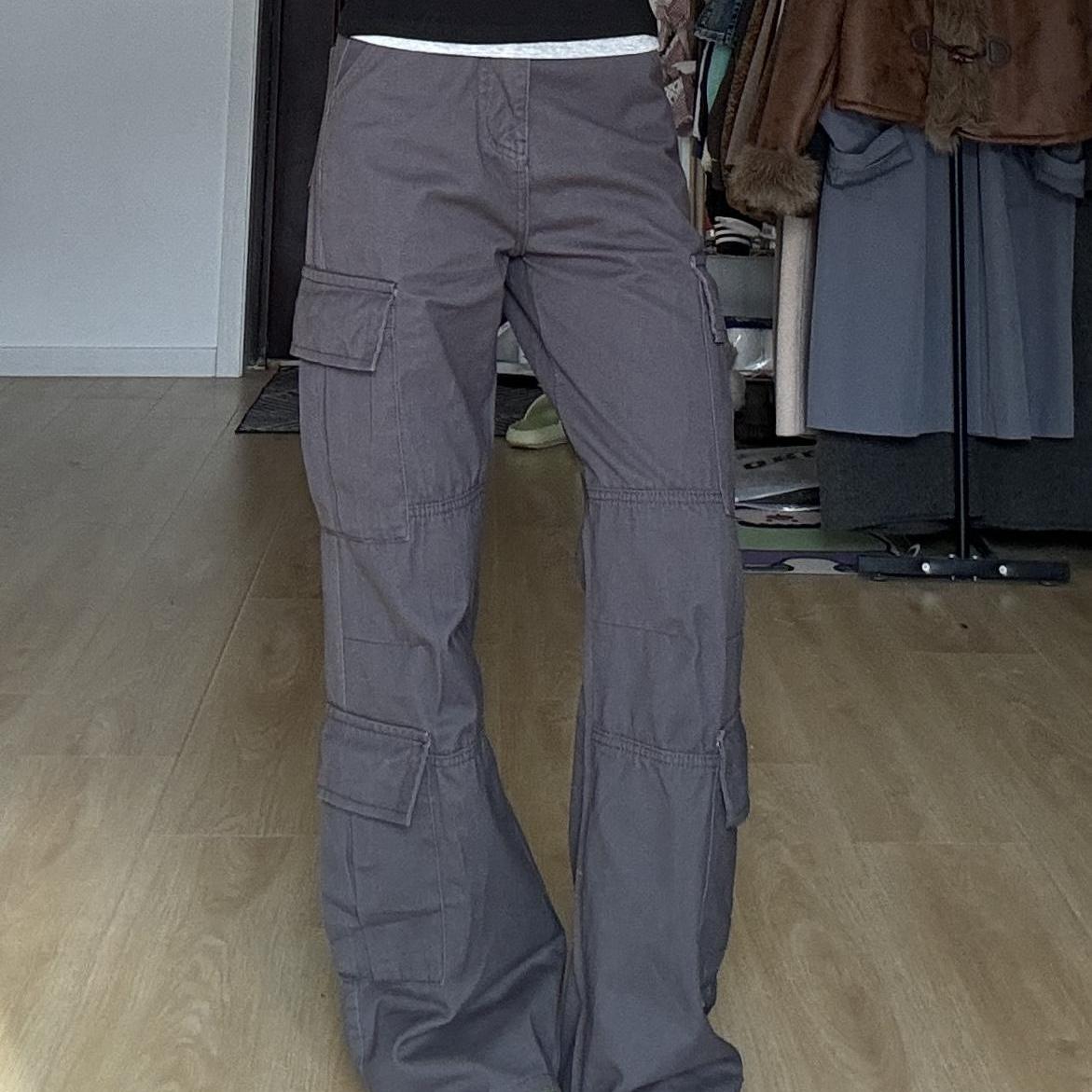 Promiseme美式复古裤子男春秋潮牌伐木裤高街多口袋机能工装裤