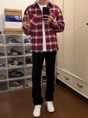 Promiseme长裤显瘦休闲直筒