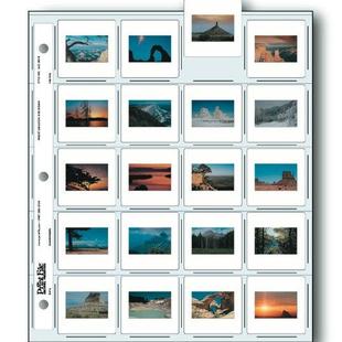 美国宝图Printfile135反转片连片框活页2x2-20HB博物馆级底片袋