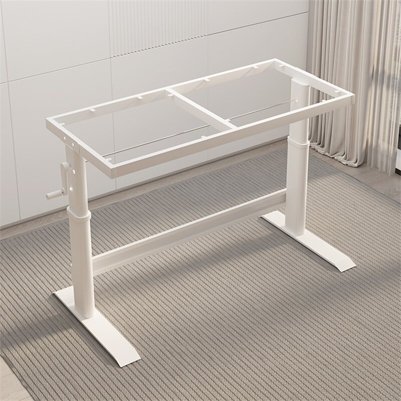 升降桌腿支架加粗电脑桌腿碳钢可调节桌子腿桌脚架子定制桌架底座