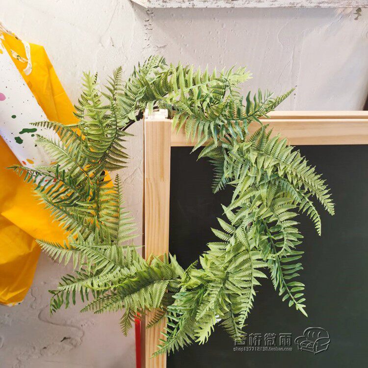 IKEA/宜家 装饰品赫斯威 人造花环 室内户外绿色自然色 45cm特价