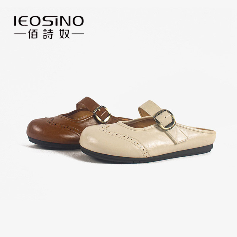 佰诗奴2026春季新款包头勃肯鞋增高外穿休闲一脚蹬半拖鞋子女百搭,女鞋,包头拖,淘宝优惠券,粉丝福利购,淘宝优惠卷