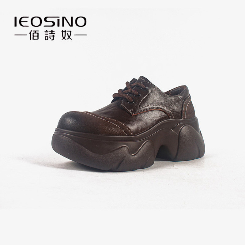 佰诗奴厚底小皮鞋女2026年春季新款英伦风复古增高乐福鞋百搭单鞋,女鞋,乐福鞋（豆豆鞋）,淘宝优惠券,粉丝福利购,淘宝优惠卷