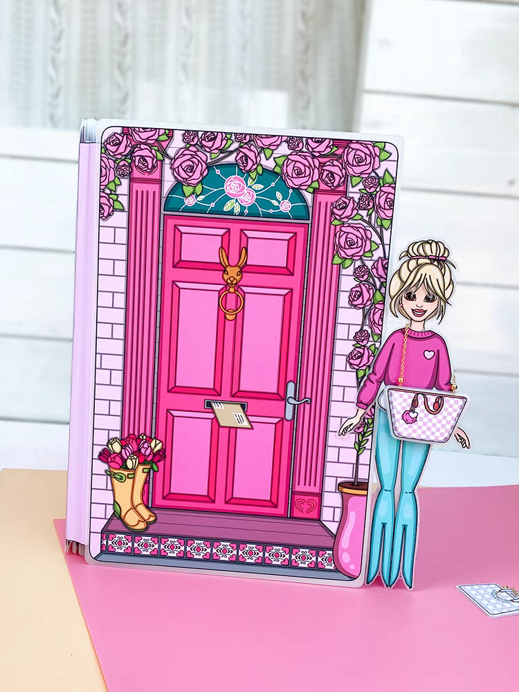 芭比服装设计师之家安静书DIY 亲子互动材料包小红书同款