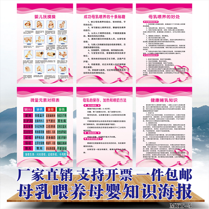 月子中心母婴室育婴知识婴儿生长发育母乳喂养海报墙贴宣传挂图画