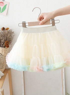 女童tutu裙春秋宝宝公主半身裙洋气儿童兔兔裙婴儿蓬蓬裙2025新款