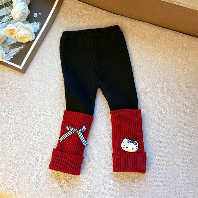 女童针织打底裤秋冬季新款洋气儿童女宝宝修身弹力裤女孩外穿长裤,童装/婴儿装/亲子装,裤子,淘宝优惠券,粉丝福利购,淘宝优惠卷