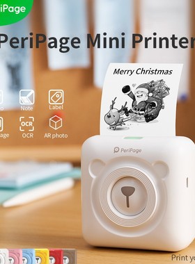 爱立熊PeriPage  mini printer A6 A6S 蓝牙便携热敏迷你打印机