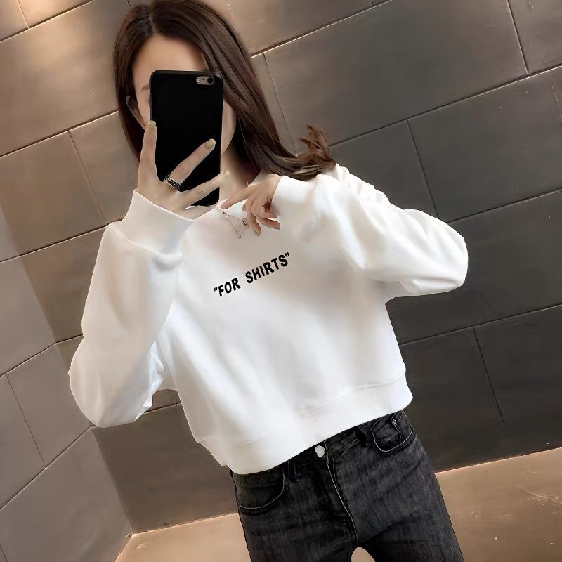 NS DREAM短款卫衣女潮2025春秋季新款高腰小个子宽松显瘦长袖上衣