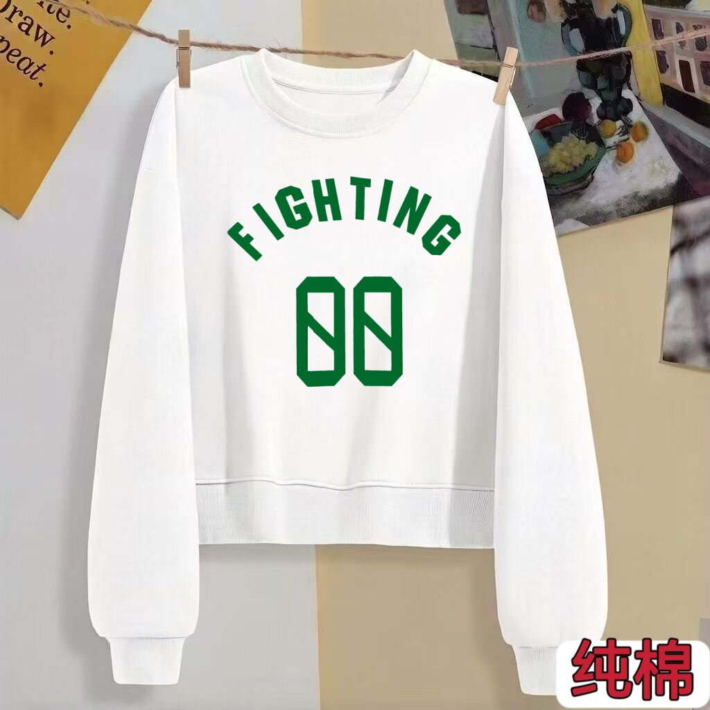 毛线圈棉短款卫衣女款2027新款小个子春季上衣设计感小众宽松显瘦
