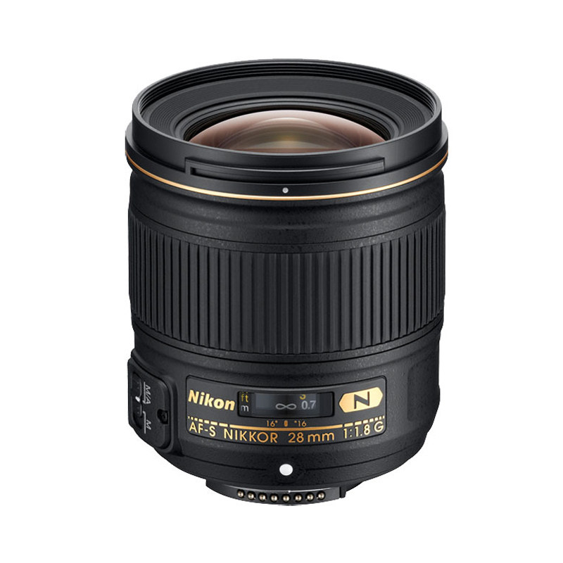 尼康/nikon af-s nikkor 28mm f/1.8g 单反相机广角定焦镜头 现货