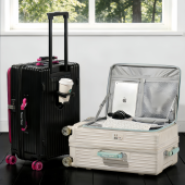 侧开口行李箱2026新款 28寸大容量拉杆箱结实耐用拉链款 男女20