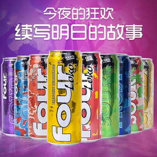 美国四洛克four loko酒蜜桃柠檬预调鸡尾酒695ml高度果味啤酒烈性