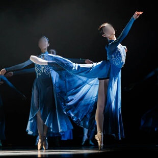 女子现当代舞群舞《汐月同升》同款渐变舞蹈演出表演服装专业定制