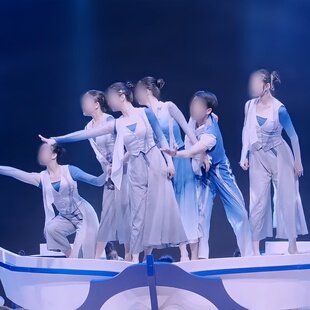 《风行海路》现当代舞群舞同款渐变舞蹈演出表演服装专业定制