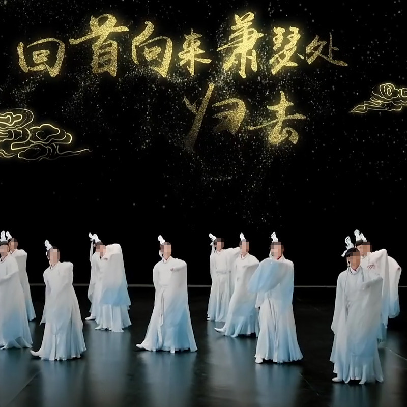 《仕风·定风波》广袖汉服古典舞服定制男子飘逸中国风演出服装