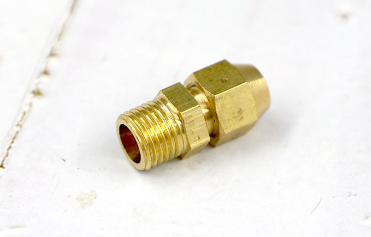 醒发柜电磁阀铜接头