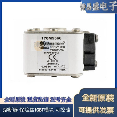 美国伊顿EATON 巴斯曼原装Bussmann熔断器170M5566 690V 1000A