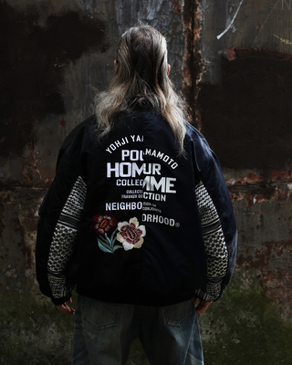 YOHJI YAMAMOTO× NEIGHBORHOOD. MA-1 JACKET刺绣夹克