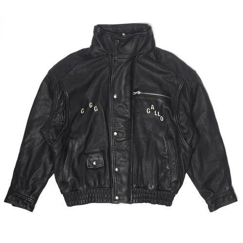 palyhollywood THE COMMISSION LEATHER BOMBER JACKET皮夹克