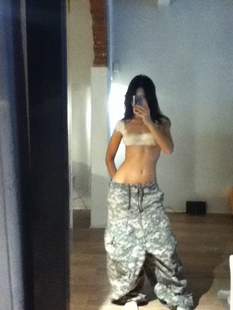 Pants拼接沙漠迷彩长裤 PARIS ABU Double YOUTH