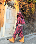 Camo复古水洗迷彩牛仔裤 Michael Convertible Red Jaejoon Kim