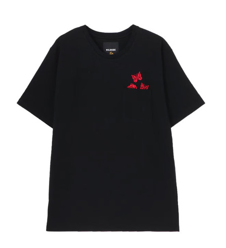 WILDSIDE × NEEDLES S/S Pocket Tee联名口袋蝴蝶刺绣T恤