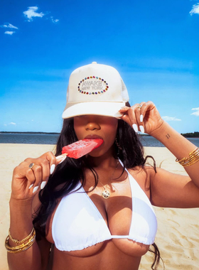 AWAKE NY Gem Trucker Hat宝石镶嵌网眼帽子