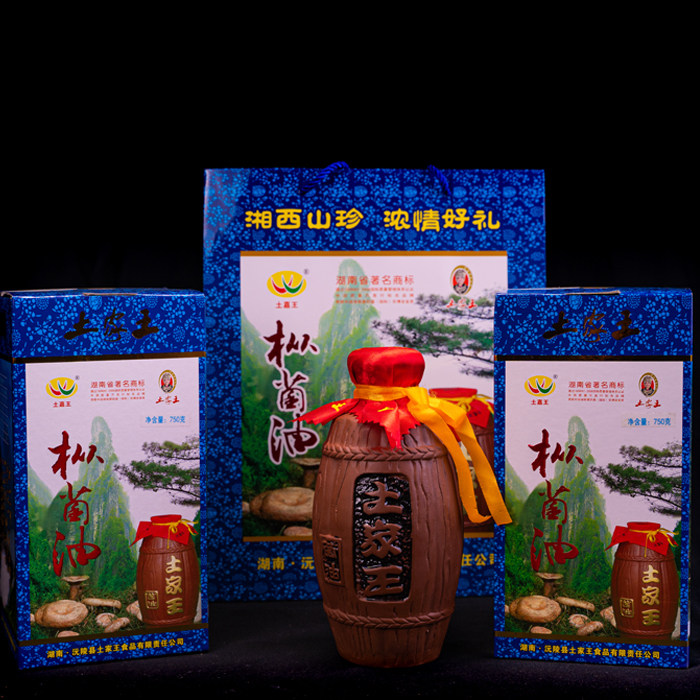 沅陵县土家王枞菌油白卡750g