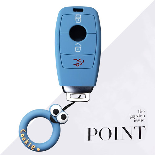 奔驰钥匙e300lc260l硅胶包扣壳女