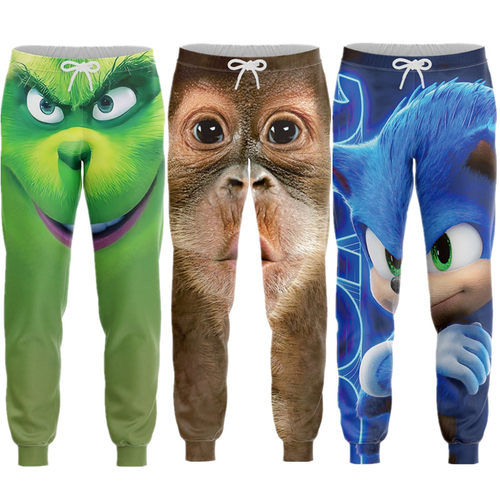 秋冬男裤立体搞笑怪杰宽松潮牌