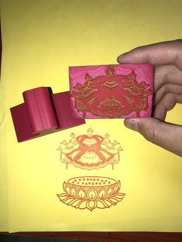 宝盖印章莲花定制定做橡胶印章