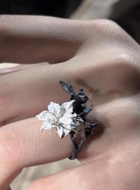 原创《双相情感障碍》概念设计戒指 黑白双色曼陀罗