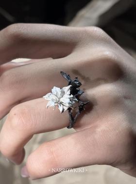 双相情感障碍概念设计戒指黑白双色曼陀罗